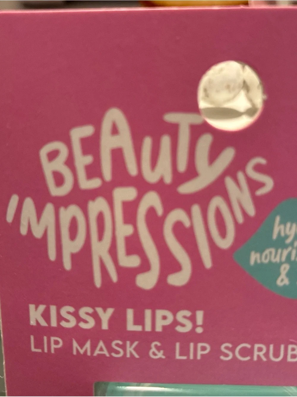 Impressions Kissy Lips! Lip Mask & Scrub Duo - Pink & Teal